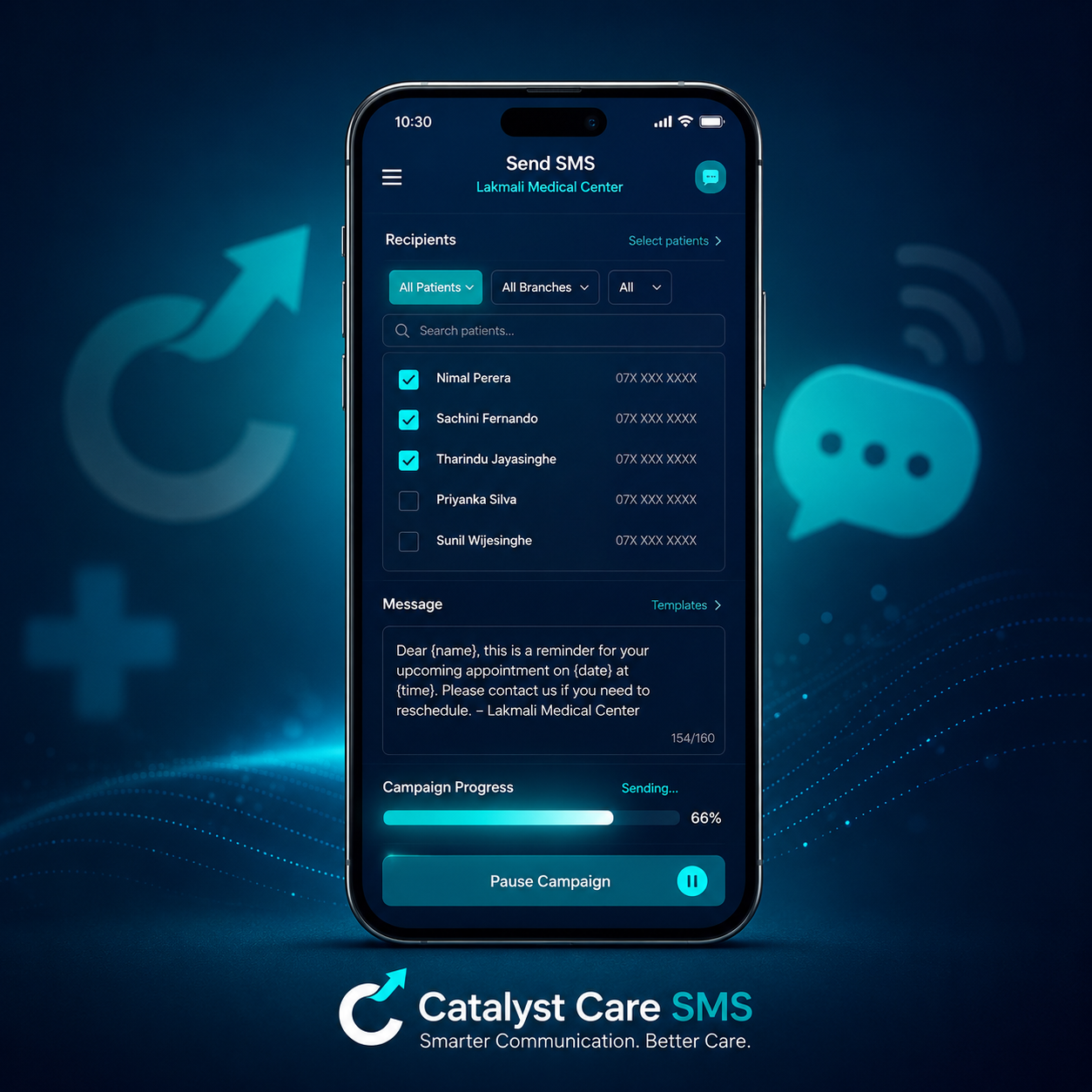 Catalyst Care SMS